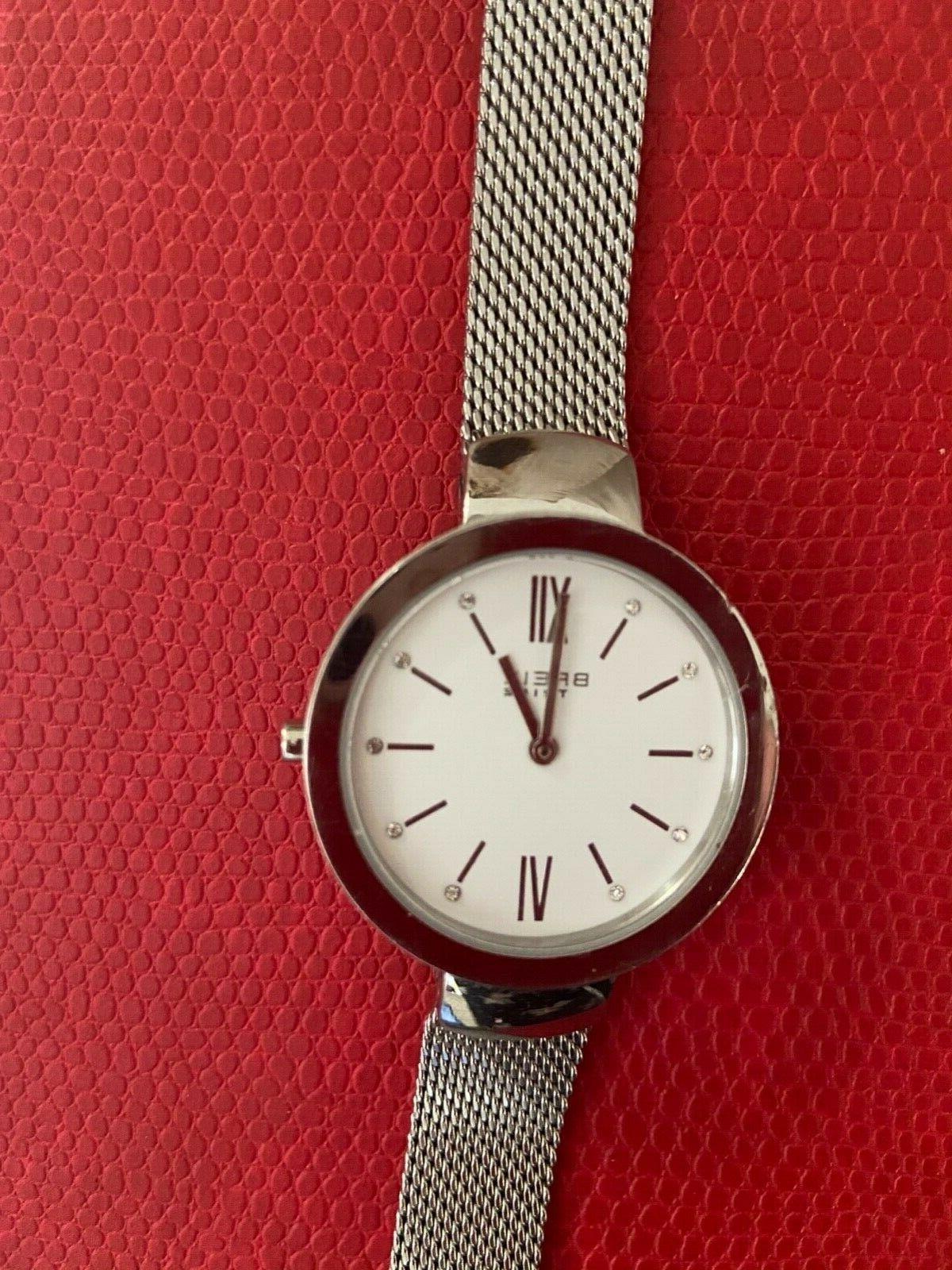 orologio skinny acciaio maglia milano svarowski