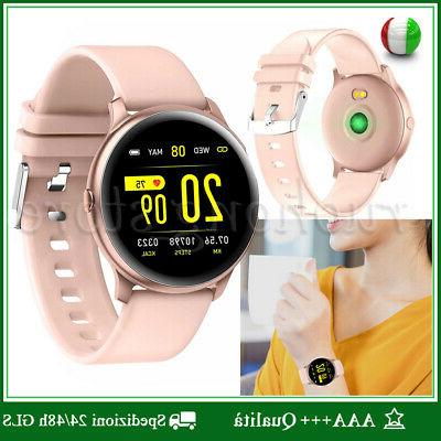 orologio smartwatch android ios saturimetro donna sport