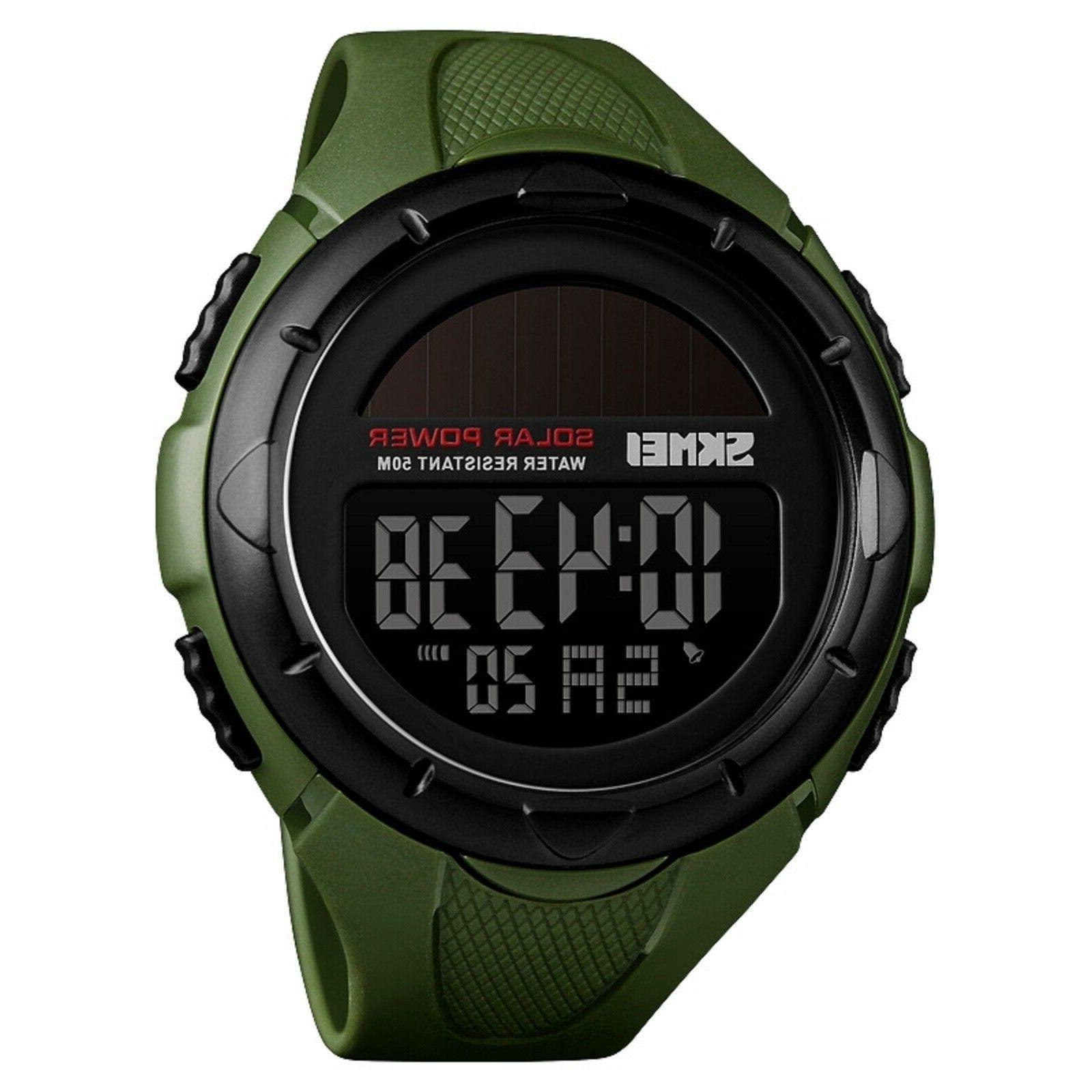 orologio solar power sports digitale multifunzione da