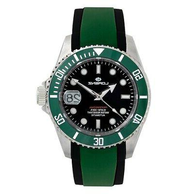 orologio submariner automatico gomma verde 43 mm