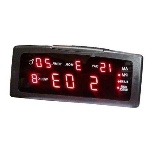 orologio sveglia digitale da tavolo led calendario