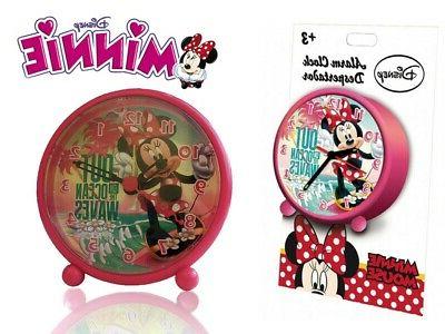 orologio sveglia tonda da comodino minnie mouse