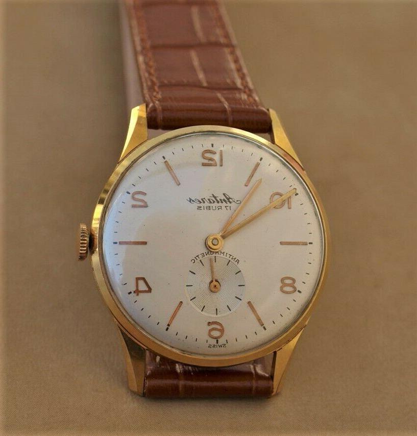 orologio svizzero anni 50 meccanico oro gf
