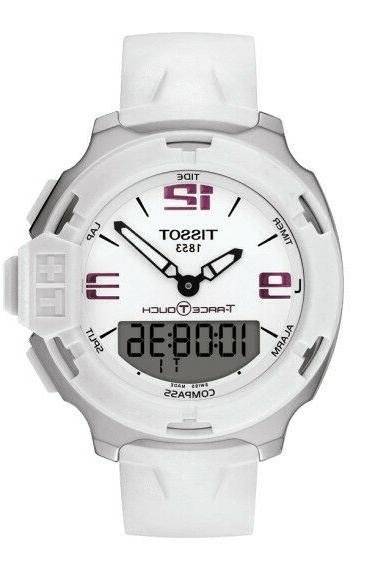 orologio t race touch digitale bianco con
