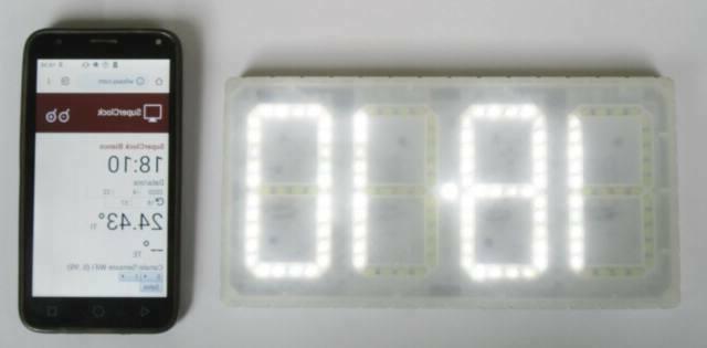 orologio temperatura grande trasparente bianco parete radioc