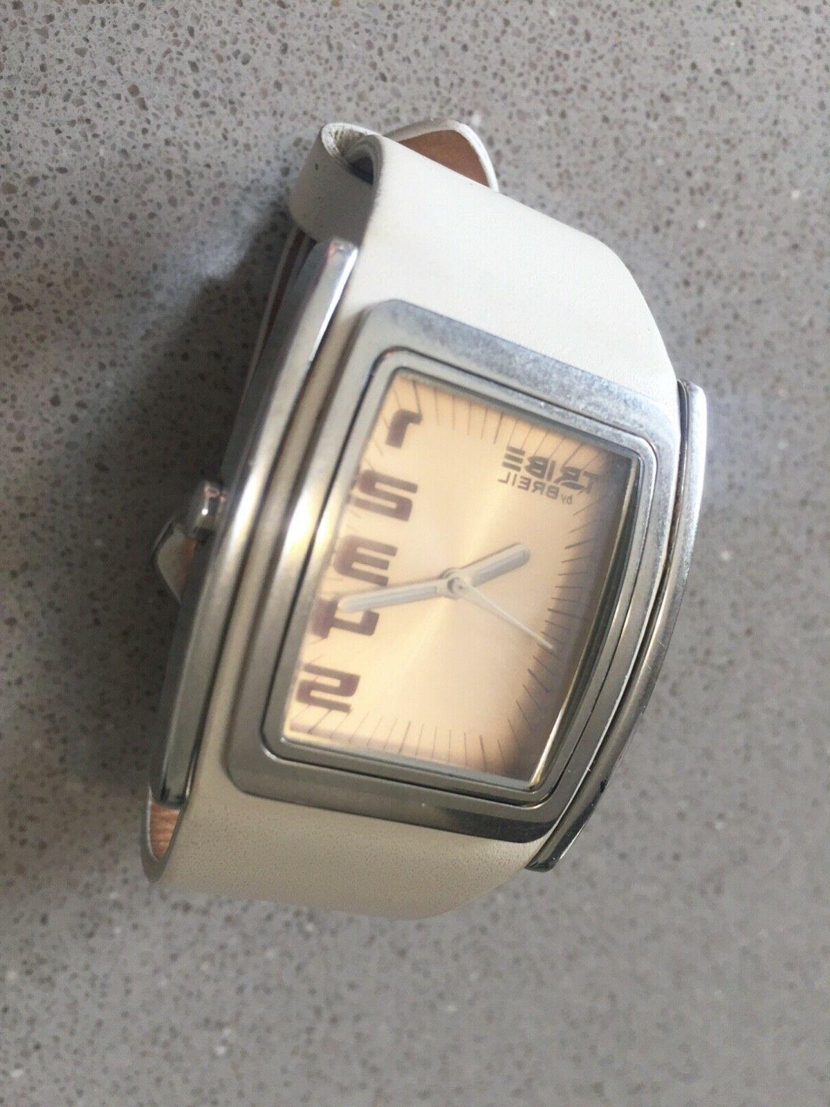 orologio tribe donna cinturino bianco in pelle