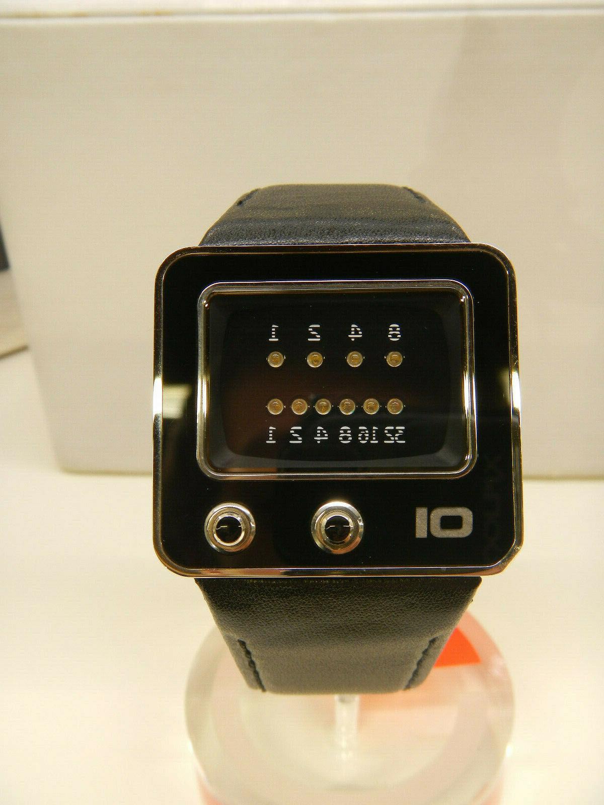 orologio tv binario al quarzo acciaio cinturino