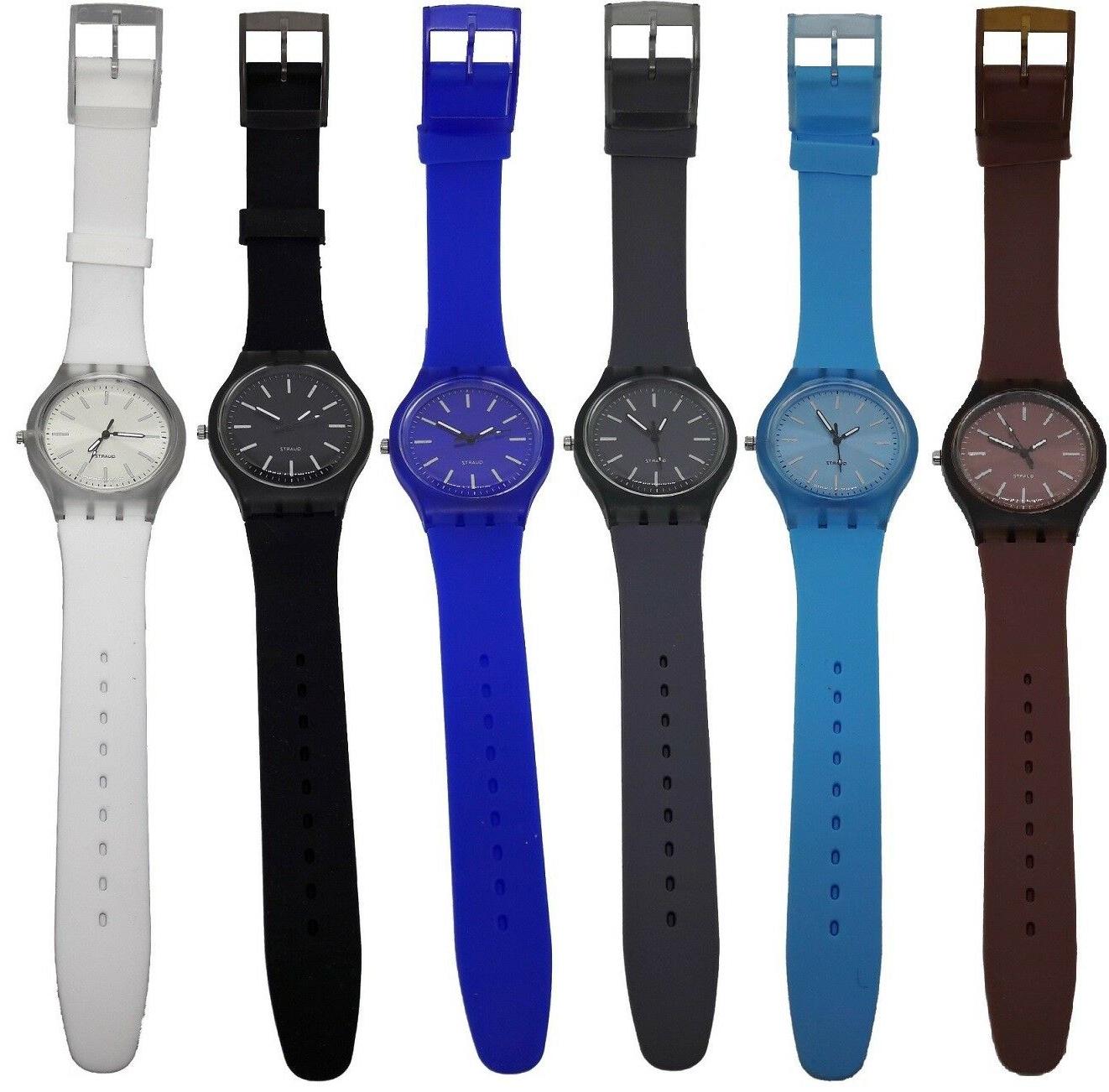 orologio unisex colorati fondo trasparente solo tempo