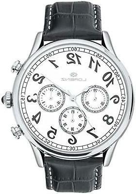 orologio uomo 030022cc crono pelle bianco swiss