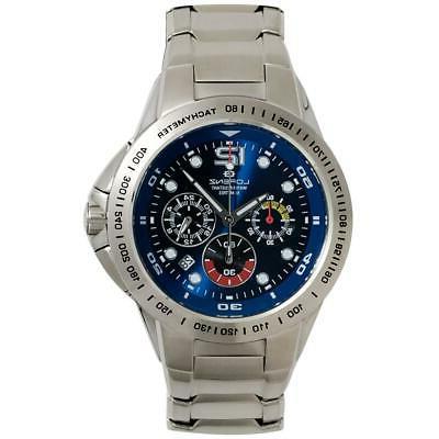 orologio uomo 17605cc chrono bracciale acciaio blu