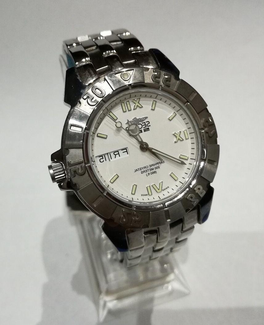 orologio uomo acciaio adv 500 day date