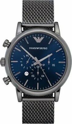 O Uomo Acciaio Cronografo Analogico Al Quarzo E Cinturino Ar