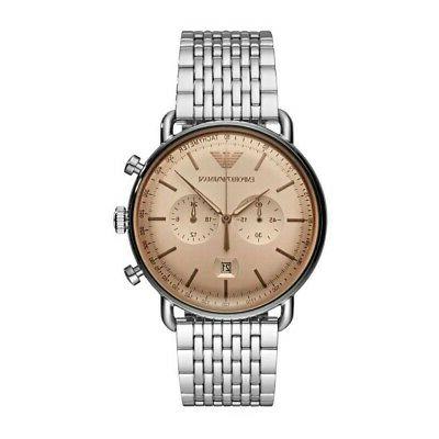 orologio uomo acciaio inox cronografo al quarzo