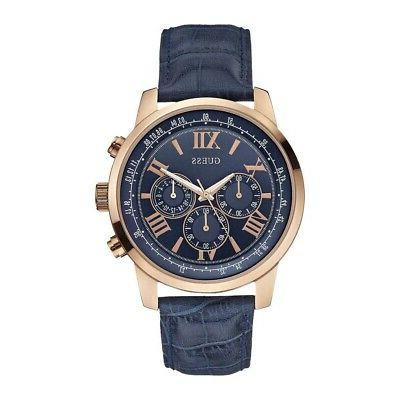 orologio uomo acciaio inox cronografo cinturino pelle