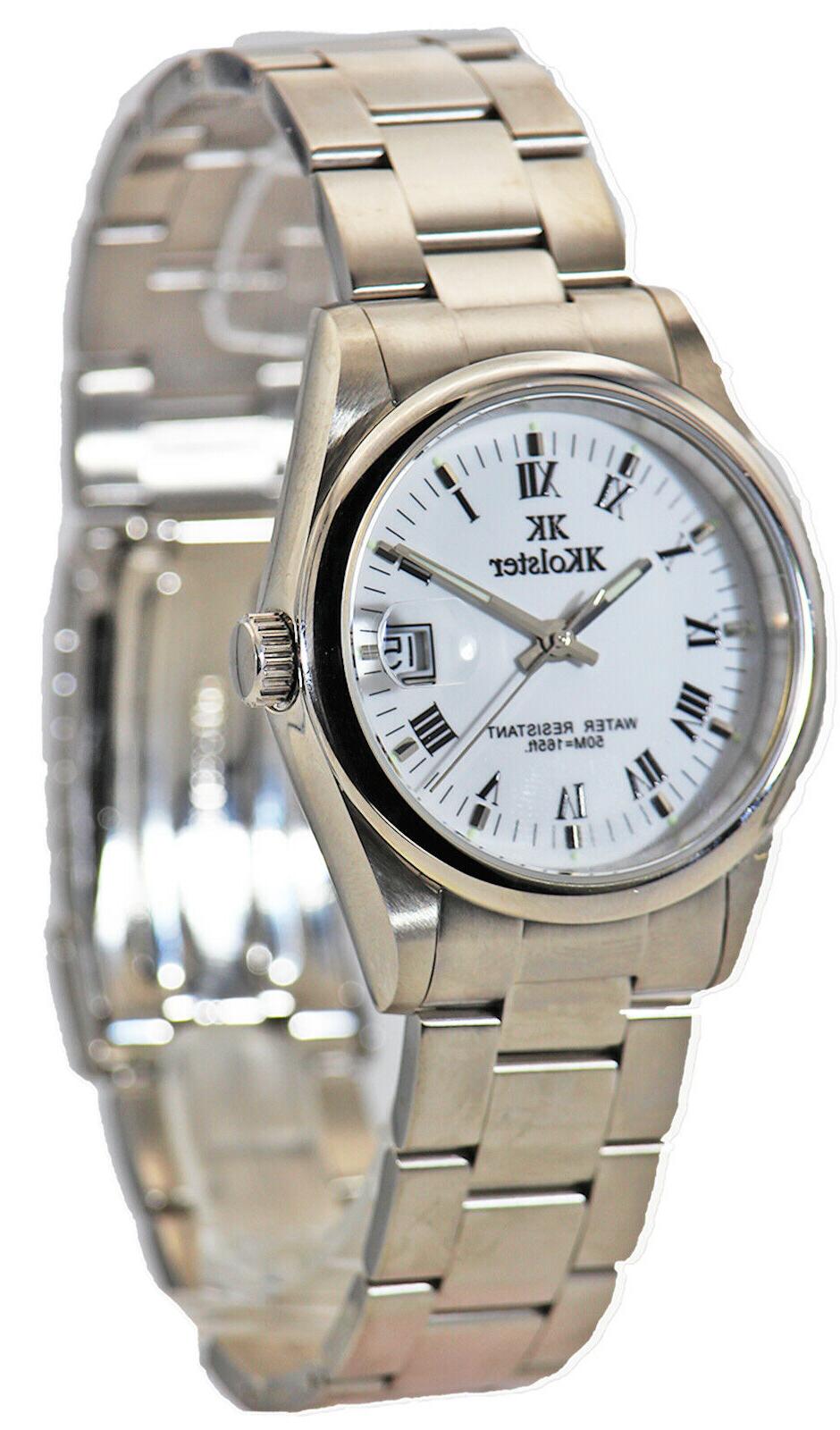 orologio uomo acciaio quarzo swiss made elegante