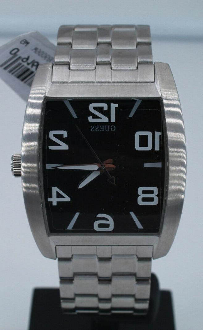 orologio uomo acciaio rettangolare movimento al quarzo