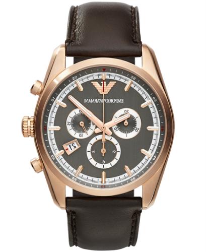 orologio uomo ar6005 crono quadrante grigio in