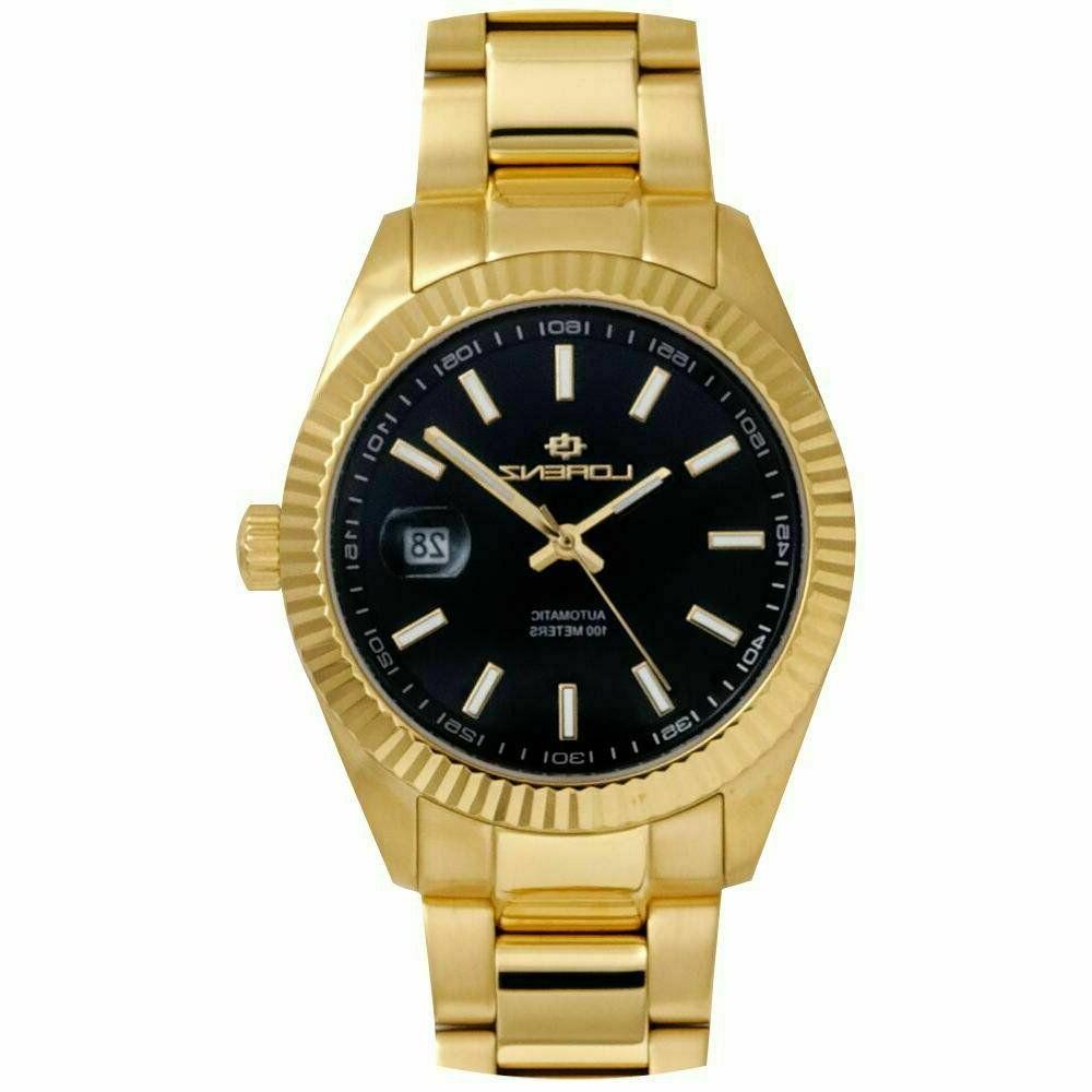 orologio uomo automatico ginevra 30164gg acciaio gold