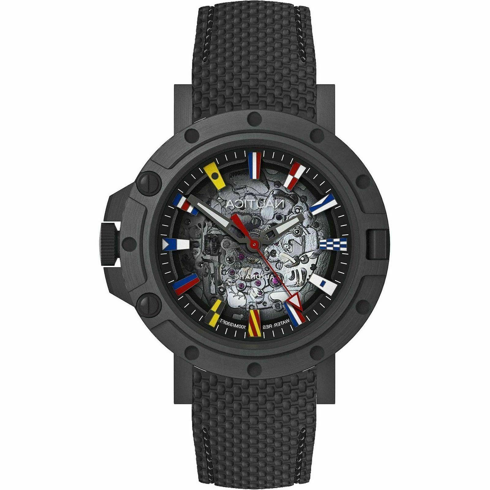 orologio uomo automatico porthole napprh011 acciaio caucciu