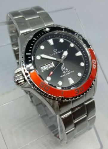 orologio uomo automatico shark day date ghiera