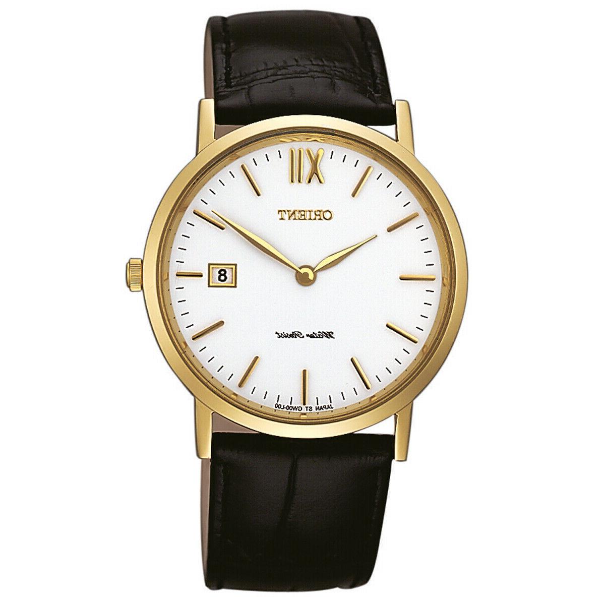 orologio uomo cinturino pelle nero al quarzo