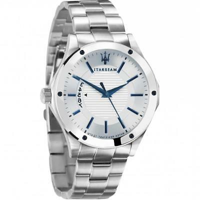 orologio uomo circuito r8853127001 bracciale acciaio bianco