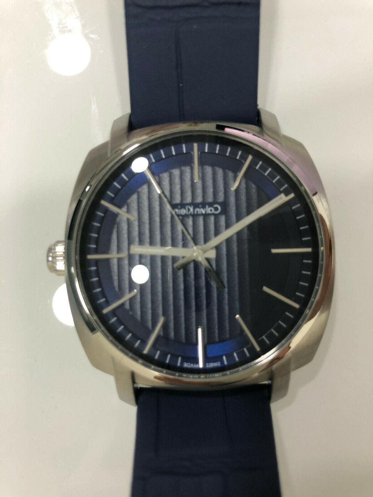 orologio uomo ck k5m311vn pelle blu prodotto
