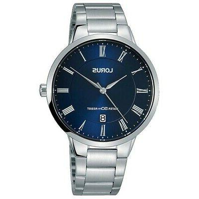 orologio uomo classic solo tempo acciaio blu