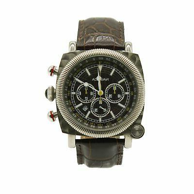orologio uomo crono con cinturino di pelle