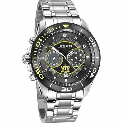 orologio uomo cronografo cinturino acciaio movimento seiko