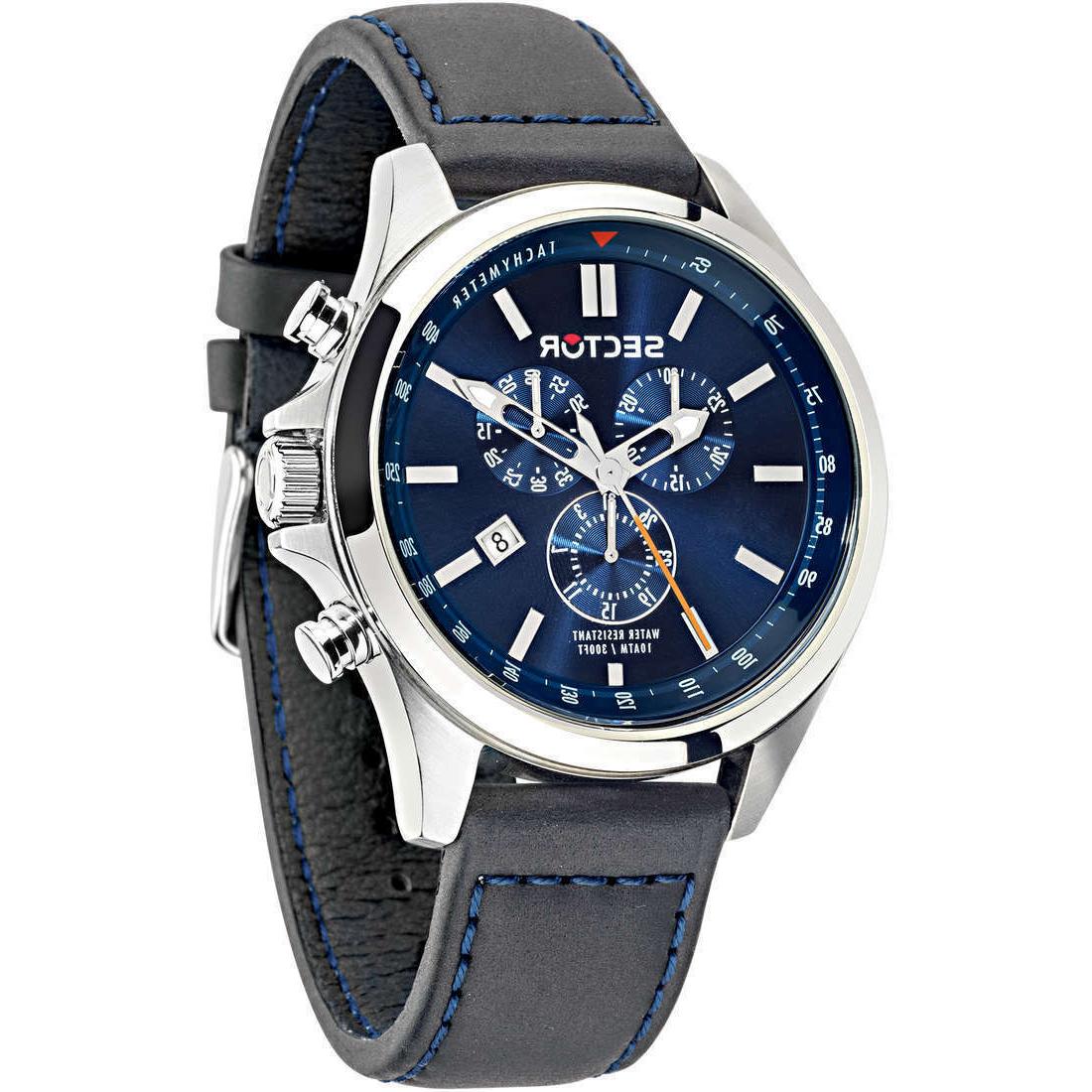 orologio uomo cronografo collezione 180 nero blu