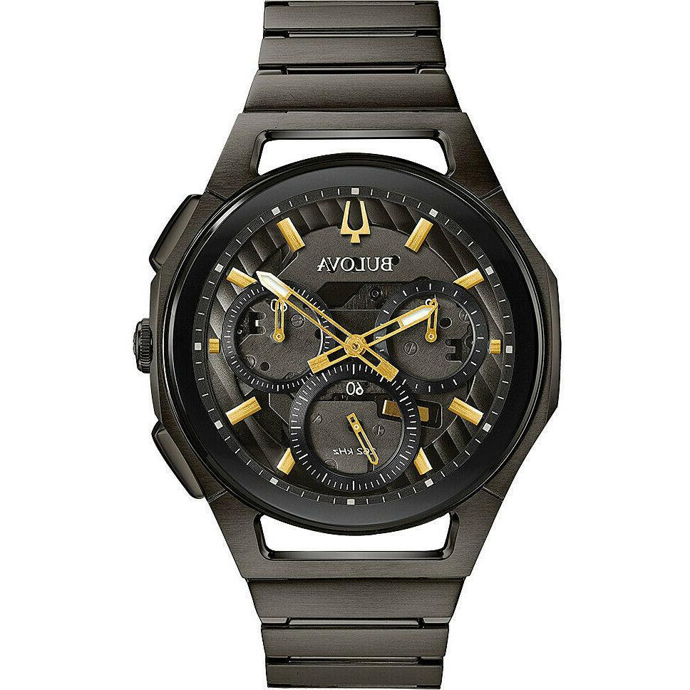 orologio uomo cronografo curv con movimento curvo