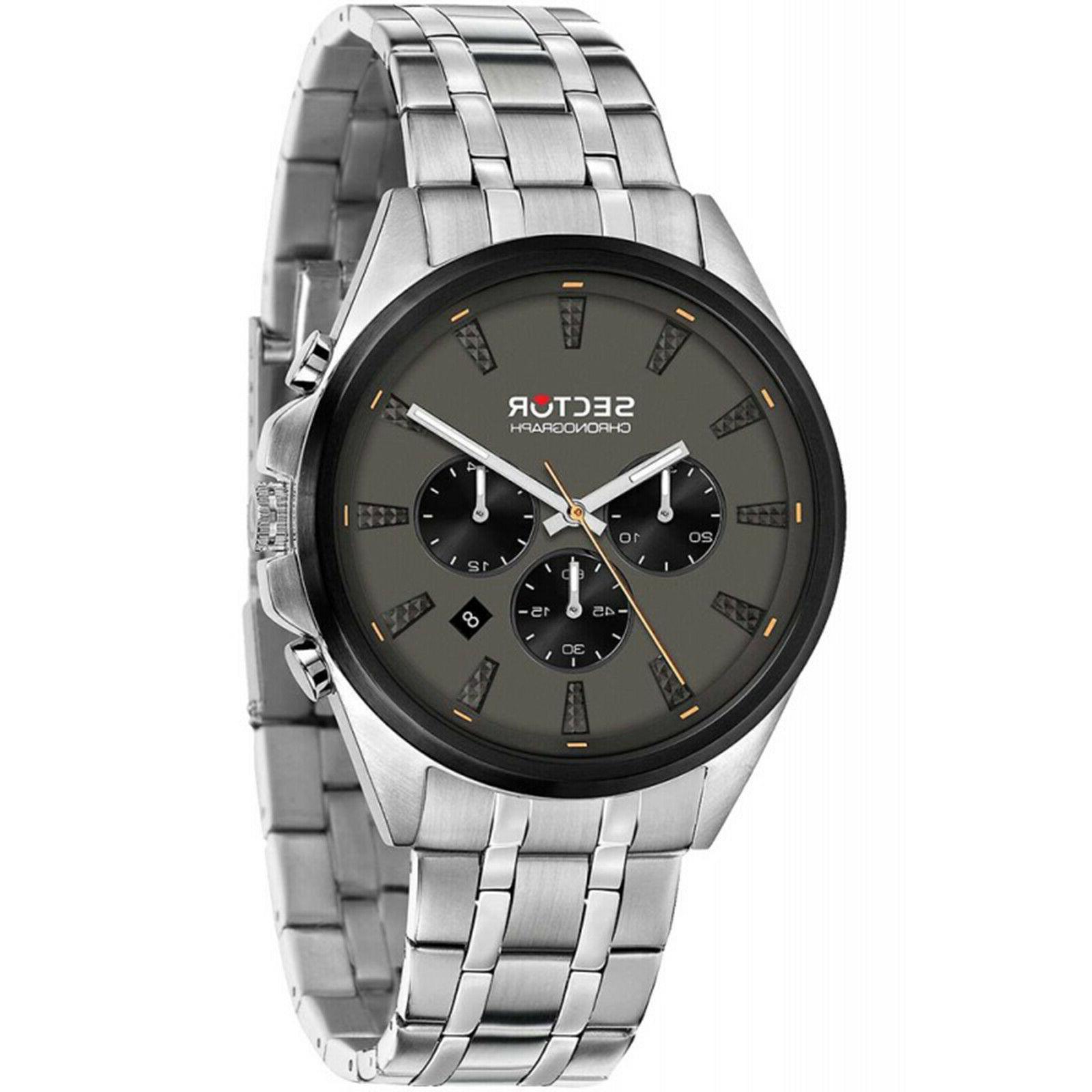 orologio uomo cronografo in acciaio cassa 44