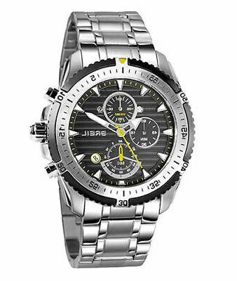 orologio uomo cronografo in acciaio movimento seiko