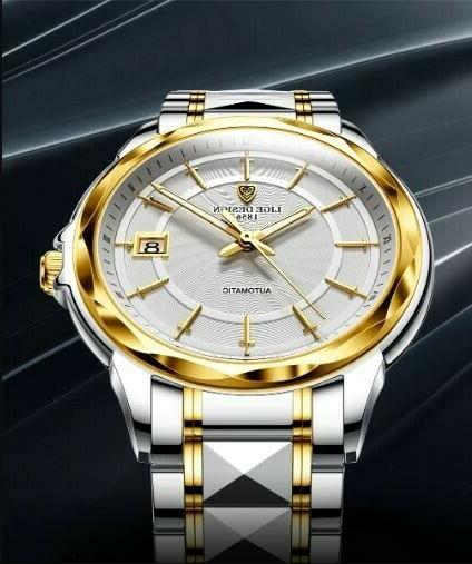 orologio uomo design 6802 oro bianco forma