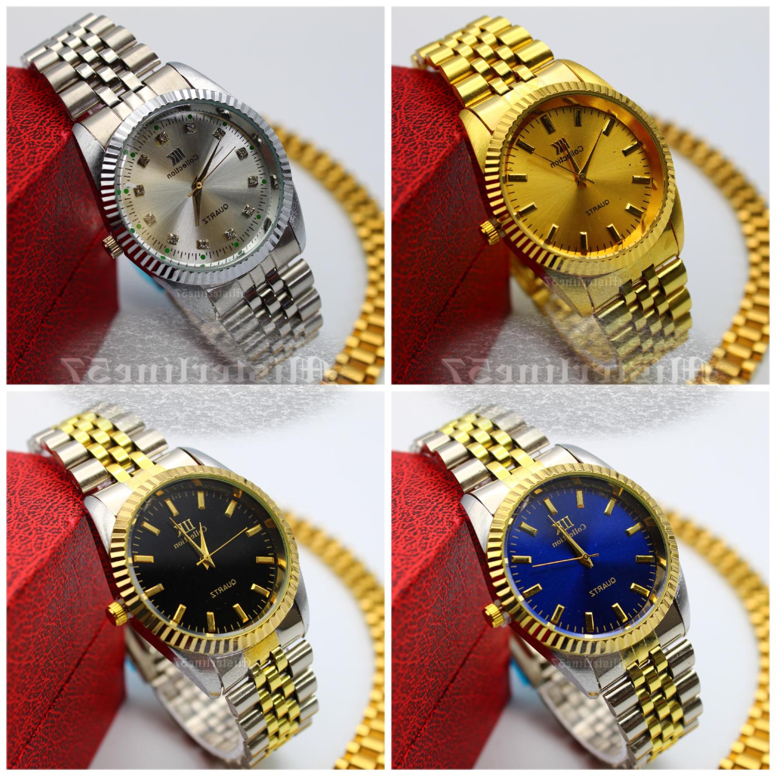 orologio uomo donna casual oro acciaio ramato