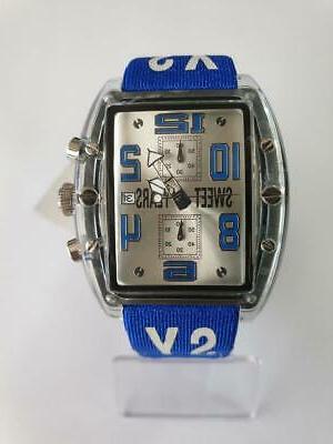 orologio uomo donna sy6110m 08 cronografo pelle