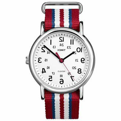 orologio uomo donna weekender t2n746 tessuto righe