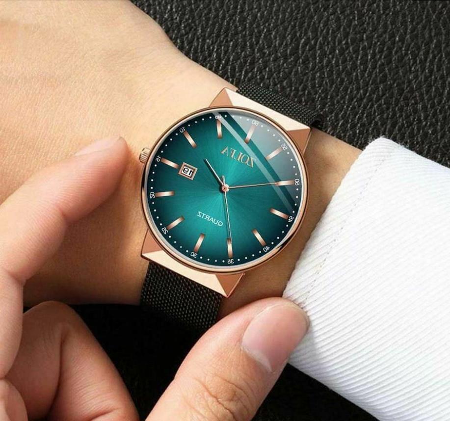 orologio uomo donna zolfa analogico verde acqua