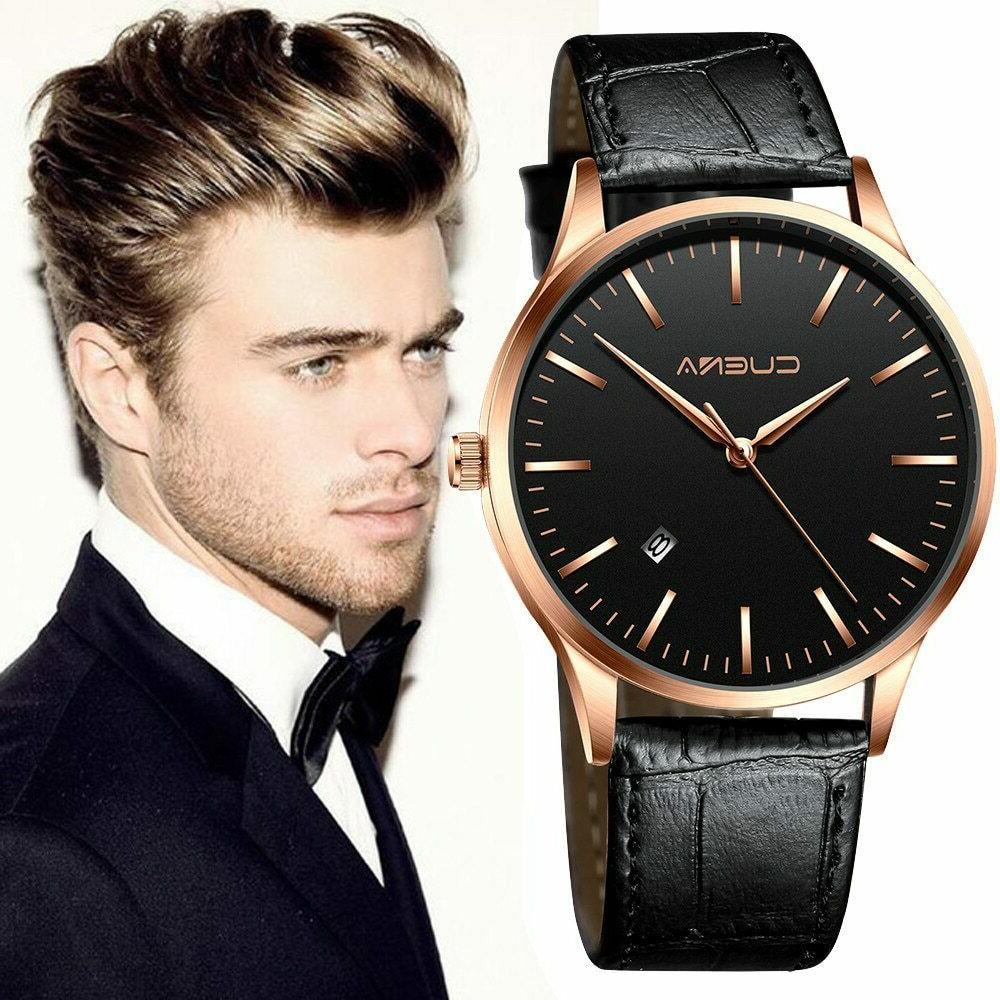 orologio uomo elegante cuena analogico ultra sottile