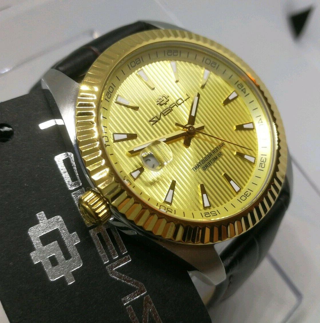 orologio uomo elegante stile vintage oro acciaio