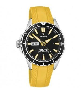 orologio uomo in acciaio e gomma ref
