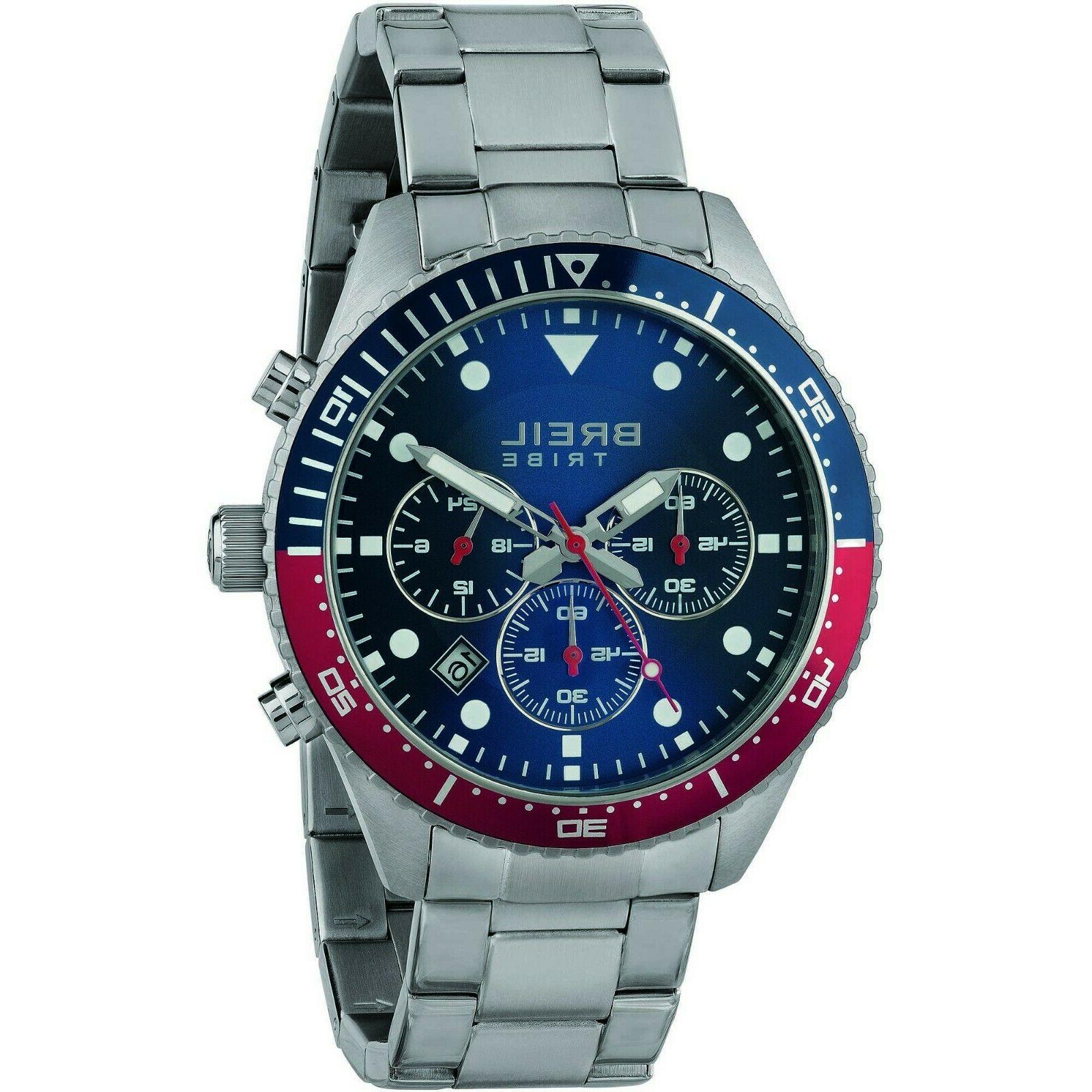 orologio uomo in acciaio quadrante blu ew0443