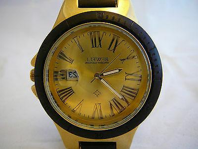 orologio uomo in lega gold e legno