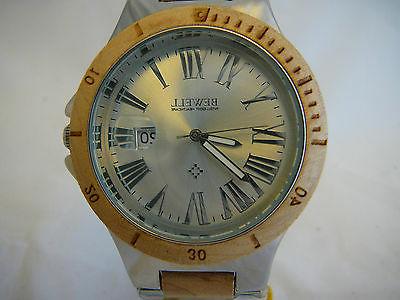 orologio uomo in lega silver e legno