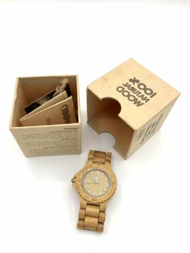 orologio uomo in legno 100 percent natural
