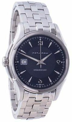 O Uomo Hamilton Jazzmaster Viewmatic Con Quadrante Blu H3251