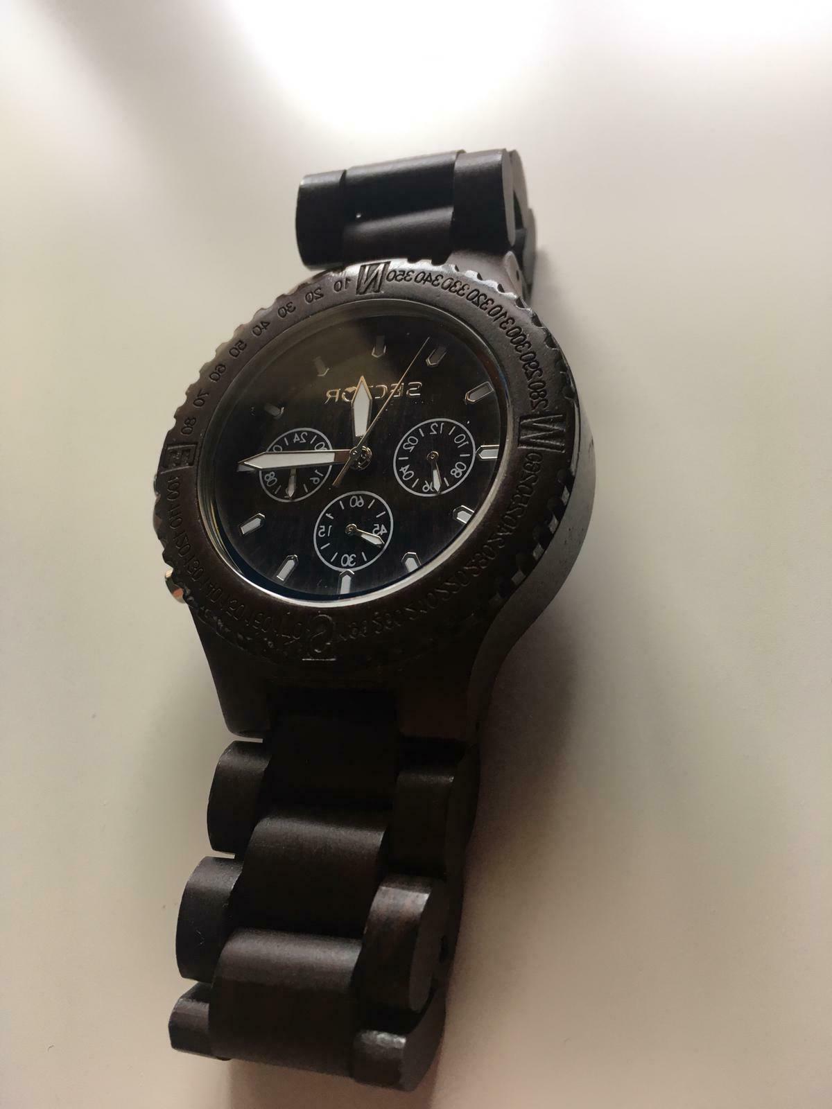 orologio uomo legno al quarzo