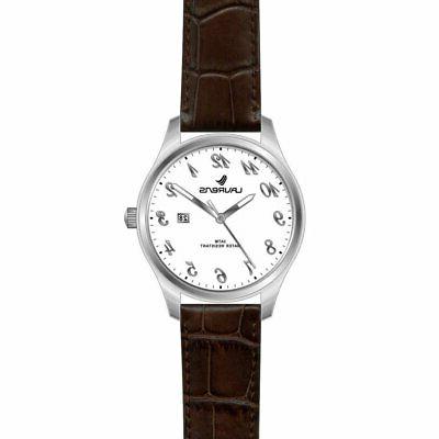 orologio uomo ls 30164bb pelle marrone bianco