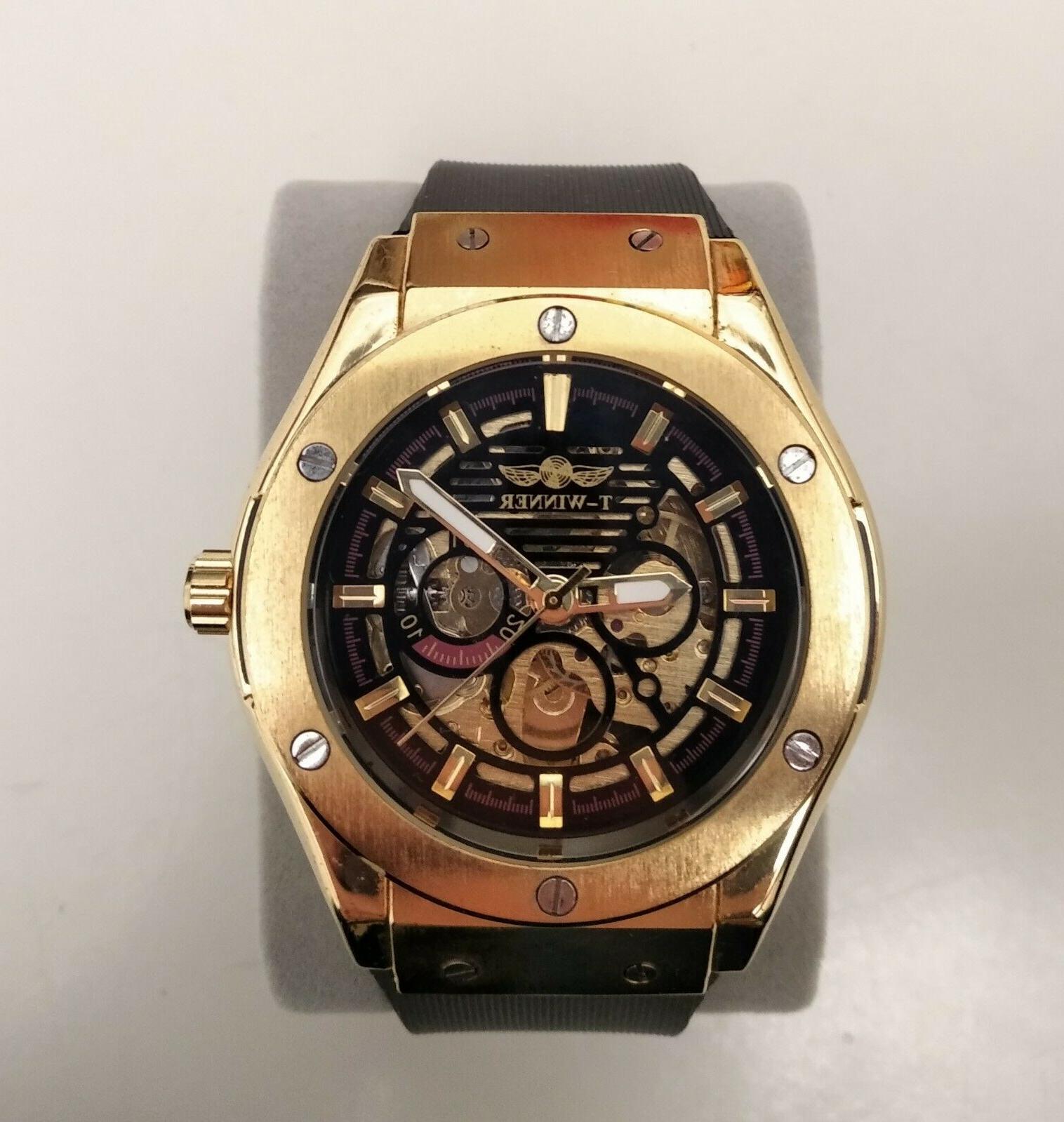 orologio uomo meccanico manuale cassa placcata oro
